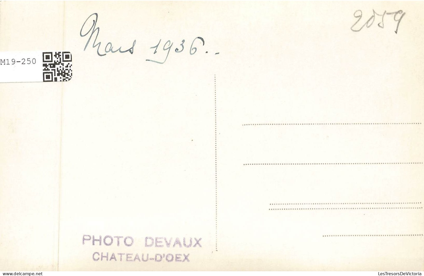 SUISSE - Vaud - Château D'Oex - Station De Ski - Un Jeune Garçon Faisant Du Ski - Carte Postale Ancienne - Altri & Non Classificati