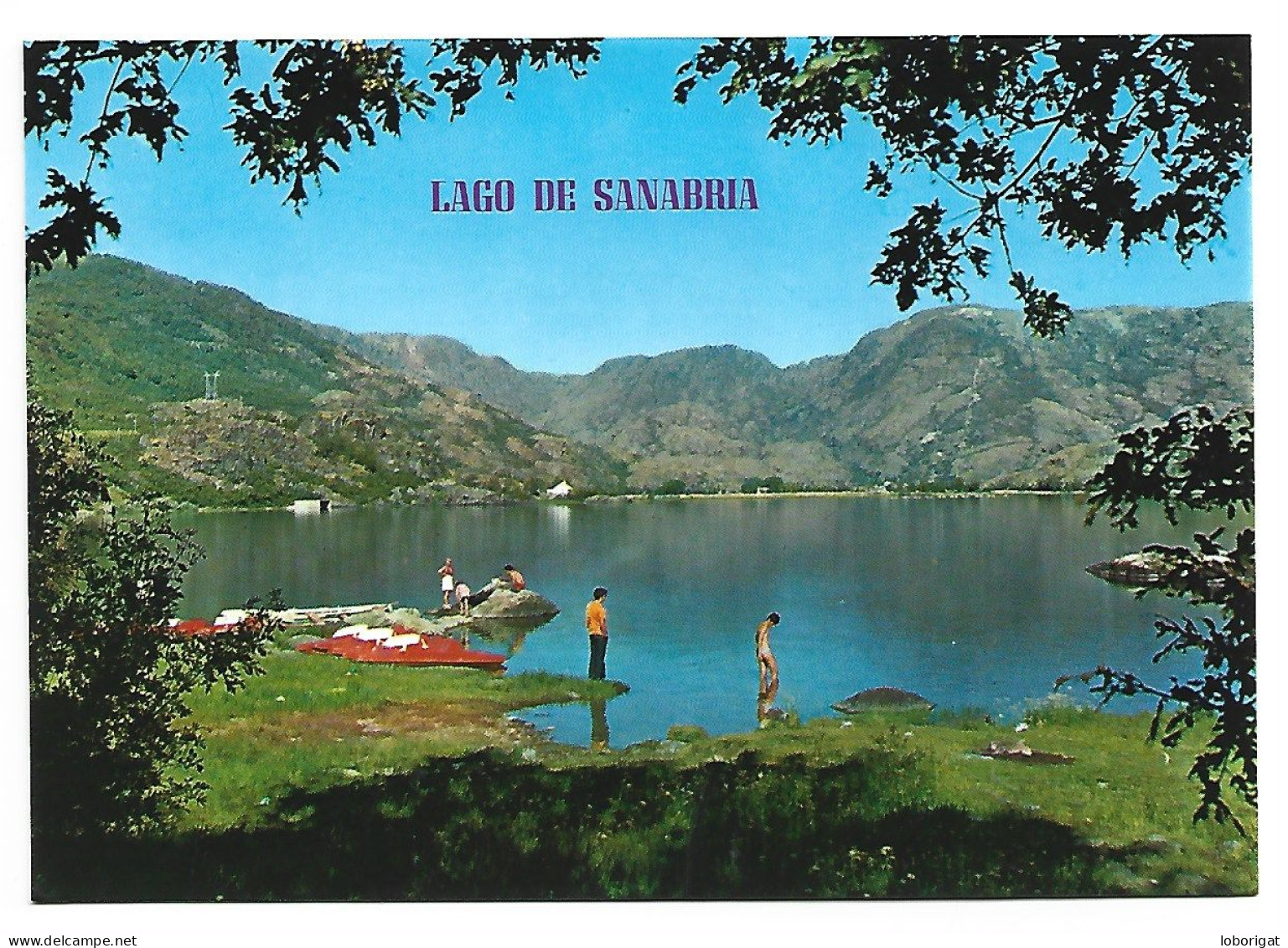 VISTA PARCIAL DEL LAGO / PARTIAL VIEW OF THE LAKE.- LAGO DE SANABRIA.- PUEBLA DE SANABRIA.- ZAMORA.- ( ESPAÑA ). - Zamora