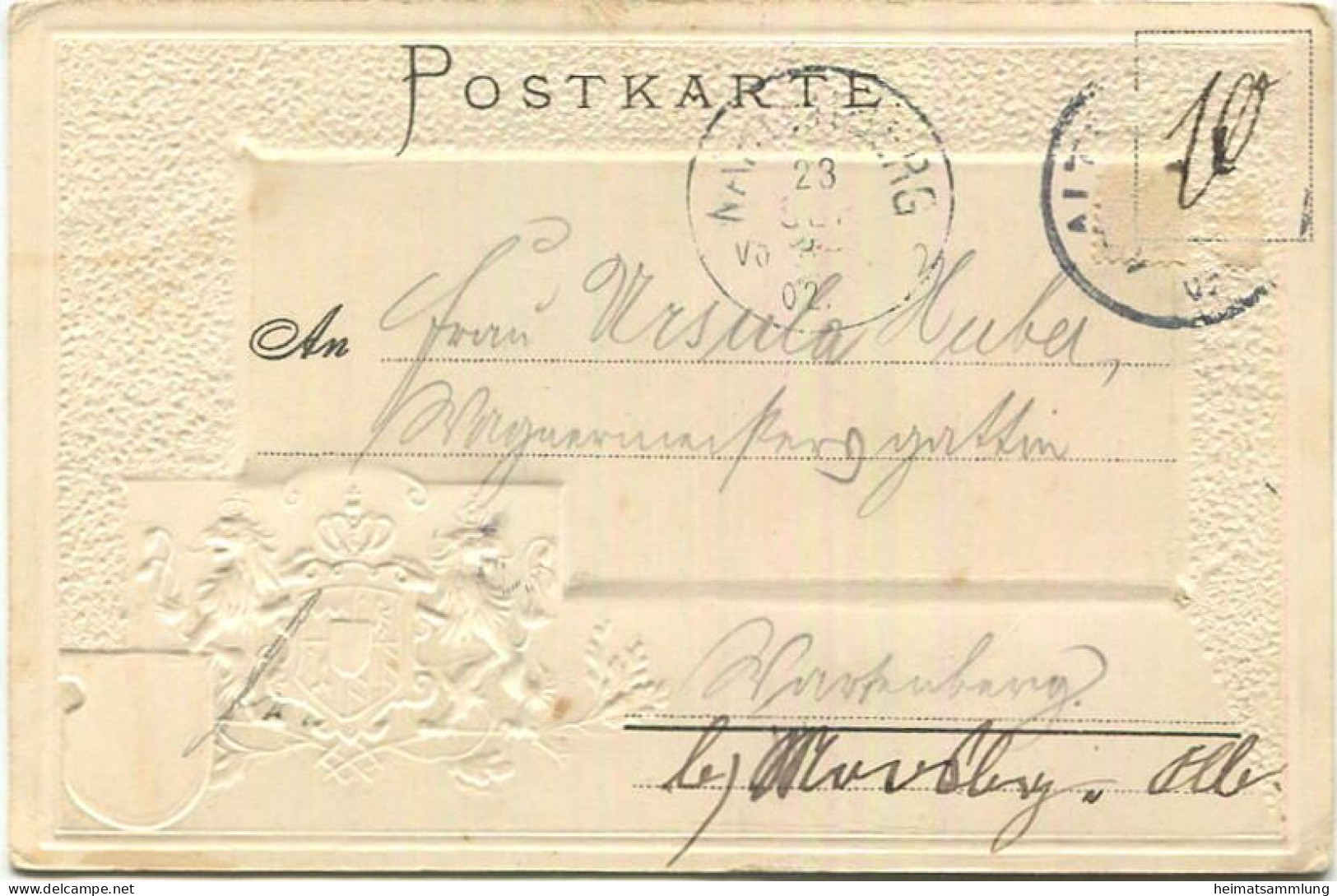 Neuötting - Wappen - Verlag Jakob Fränkel Regensburg - Gel. 1902 - Neuötting