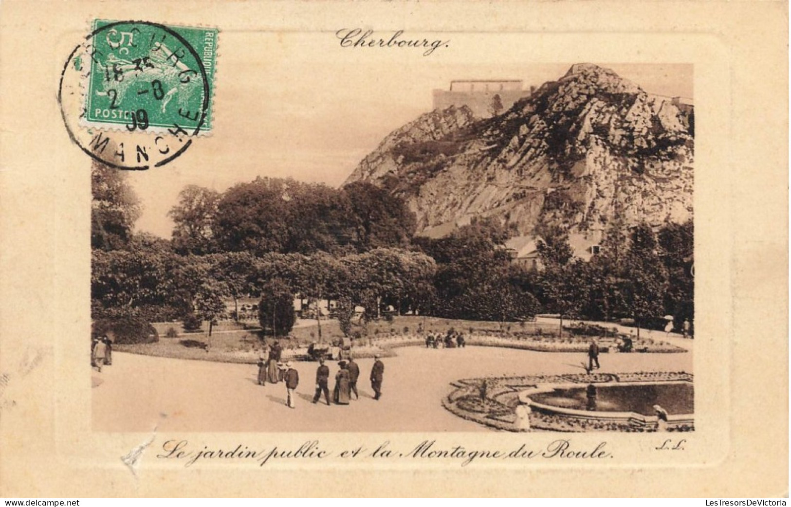 FRANCE - Cherbourg - Le Jardin Public Et La Montagne Du Roule - Carte Postale Ancienne - Cherbourg