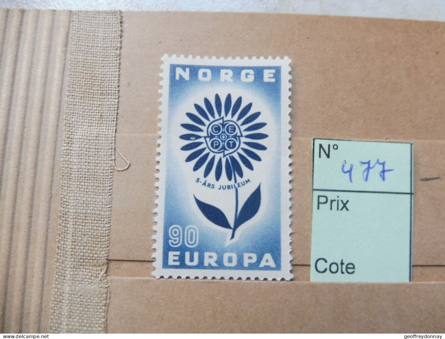 Europa 477 Mnh Neuf ** Année 1964 Norge Norvege - 1964