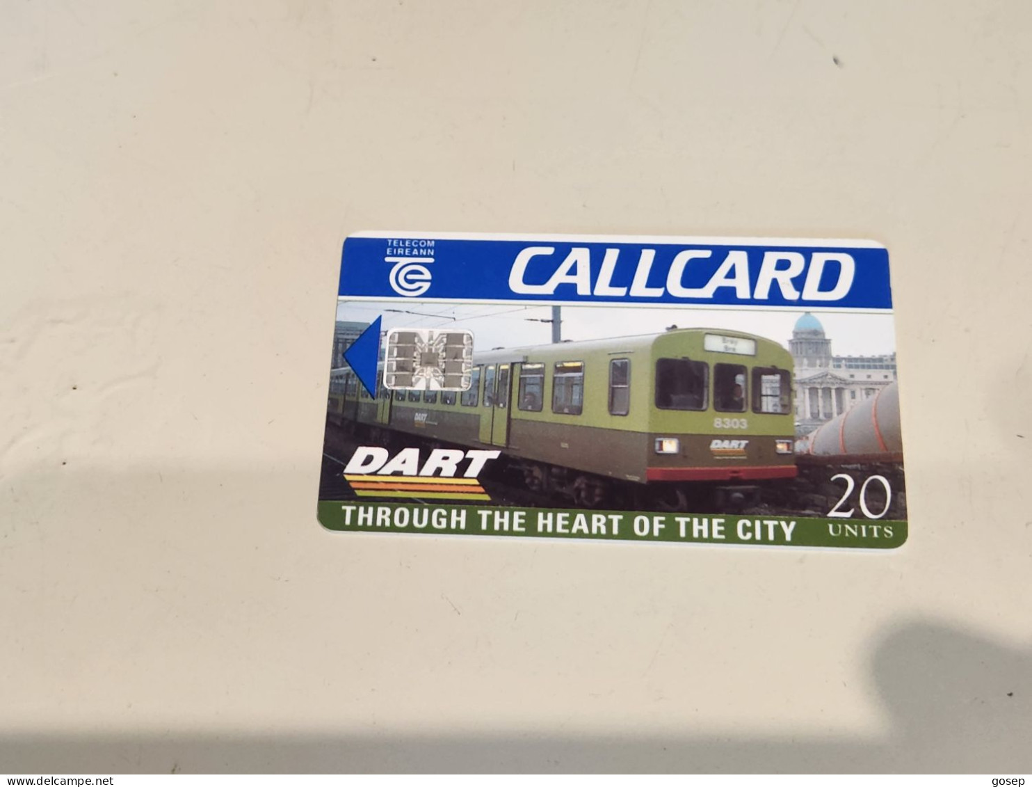 IRELAND-(IE-EIR-A-0033)-Dart-Through The Heart Of The City-(2)-(20units)-(5/1996)-used Card+1card Prepiad Free - Ireland