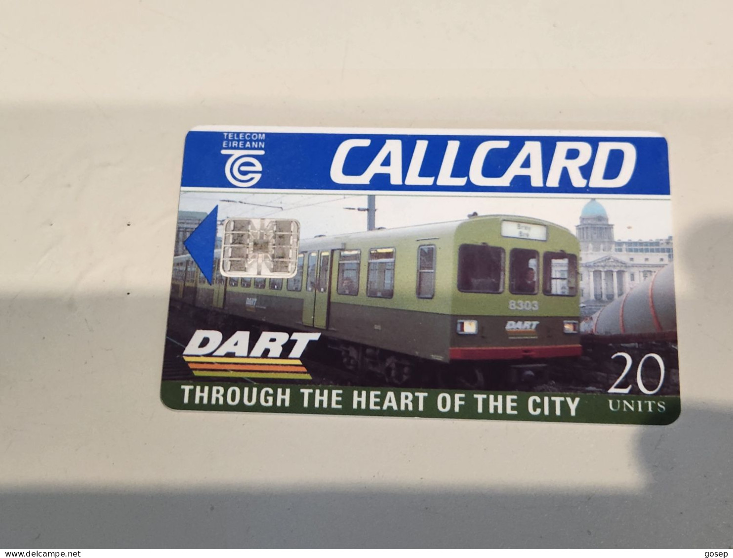 IRELAND-(IE-EIR-A-0033)-Dart-Through The Heart Of The City-(3)-(20units)-(5/1996)-used Card+1card Prepiad Free - Irlande