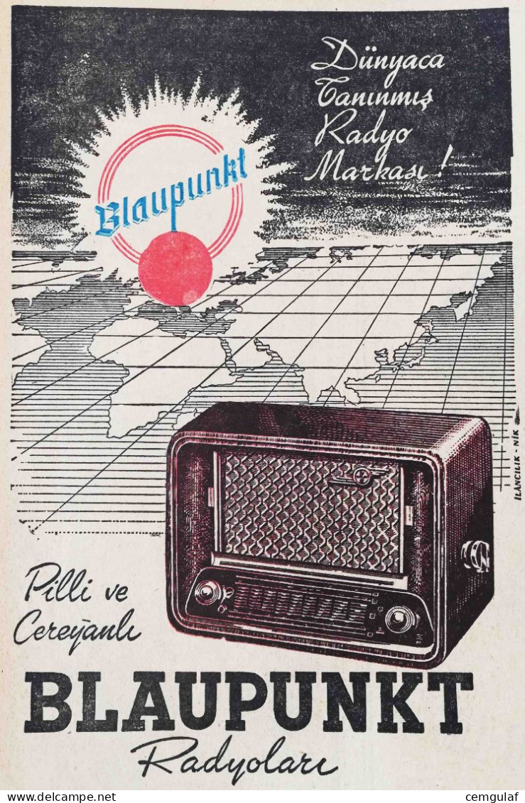 BLAUPUNKT RADİO ADVERTISING/ NEW MODELS WITH BATTERIES AND POWERFUL - Elektronenbuis