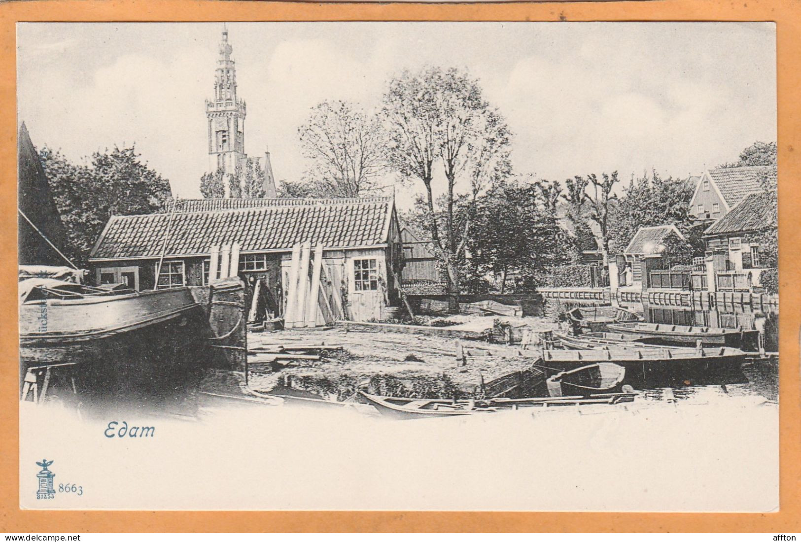 Edam Netherlands 1900 Postcard - Edam