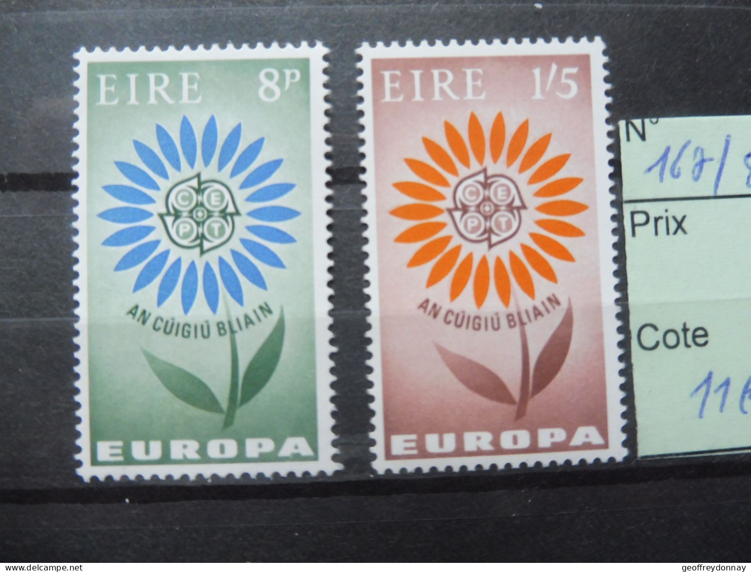 Europa 167/168 Mnh Neuf ** Année 1964 Eire Irlande - 1964