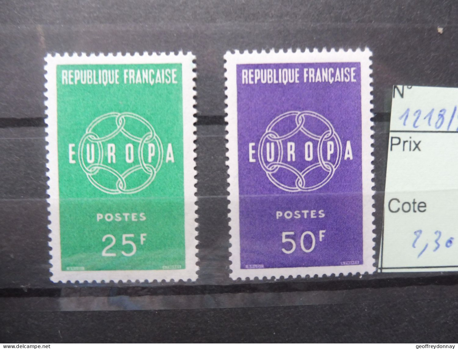 Europa 1218/1219  Mnh Neuf ** Année 1959 France Frankrijk French - 1959