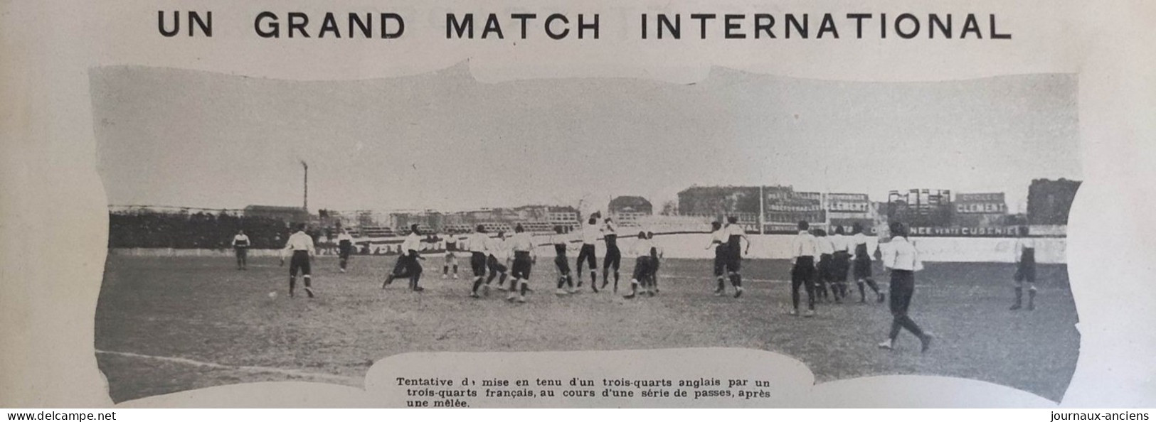 1904 RUGBY - UN GRAND MATCH INTERNATIONAL - EQUIPE MIXTE FRANÇAISE = SWANSEA FOOTBALL CLUB - Rugby