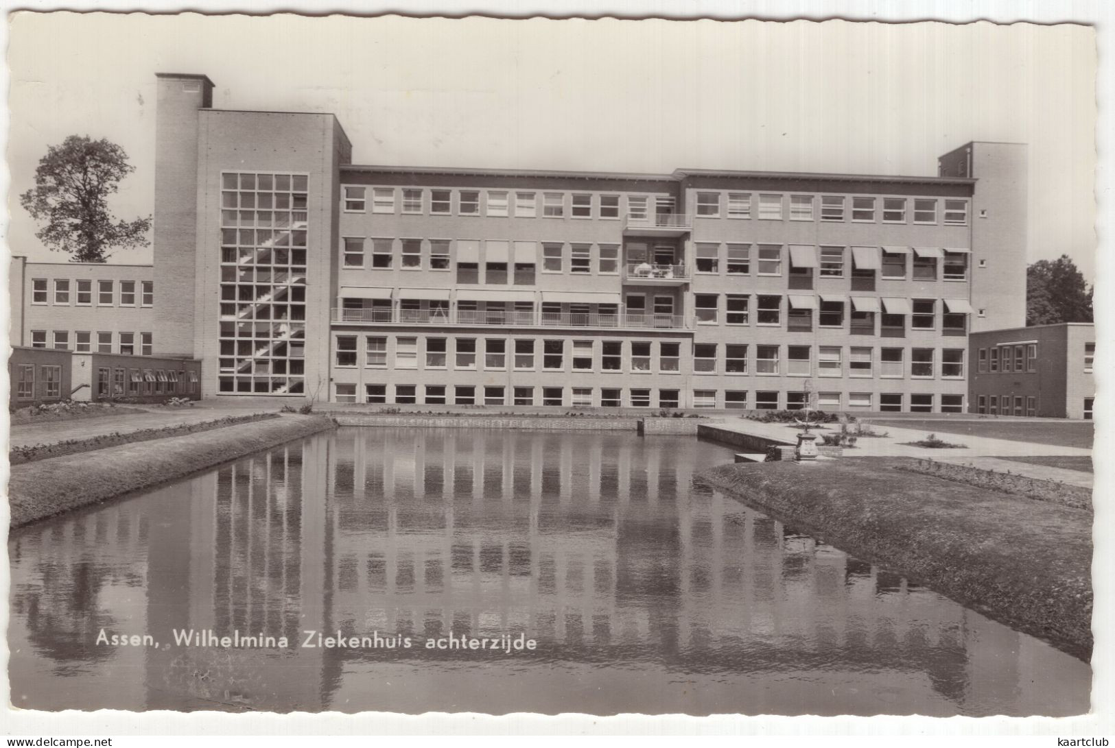 Assen, Wilhelmina Ziekenhuis Achterzijde - (Drenthe, Nederland/Holland) - 1968 - Assen