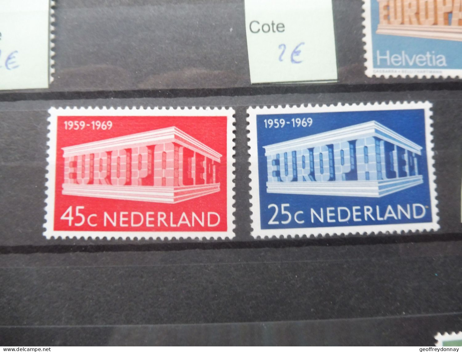 Europa  893/894 Mnh Neuf ** Année 1969 Nederland Pays Bas - 1969