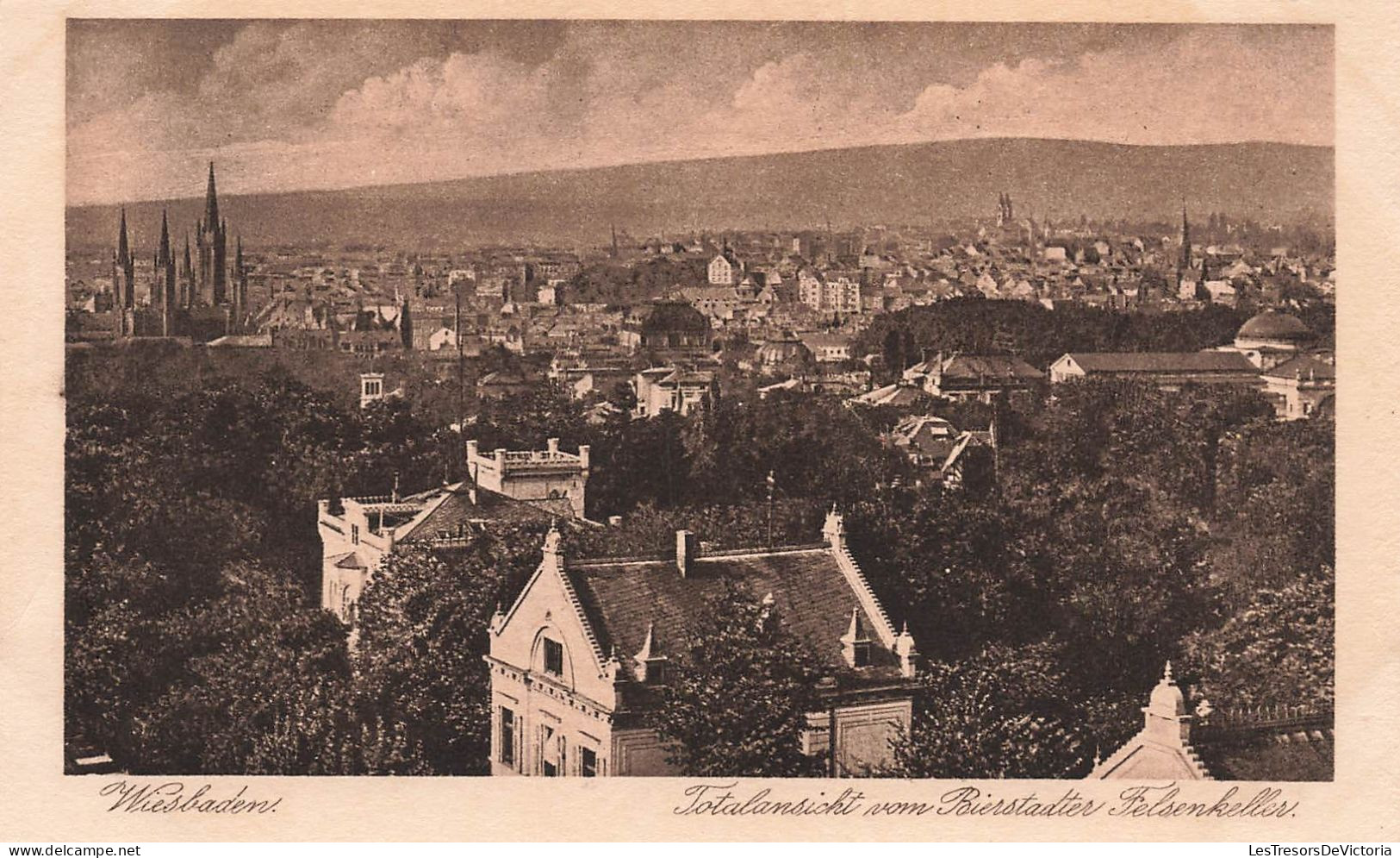 ALLEMAGNE - Wiesbaden - Vue Totale Prise Du Bierstädter Felsenkeller - Carte Postale Ancienne - Wiesbaden