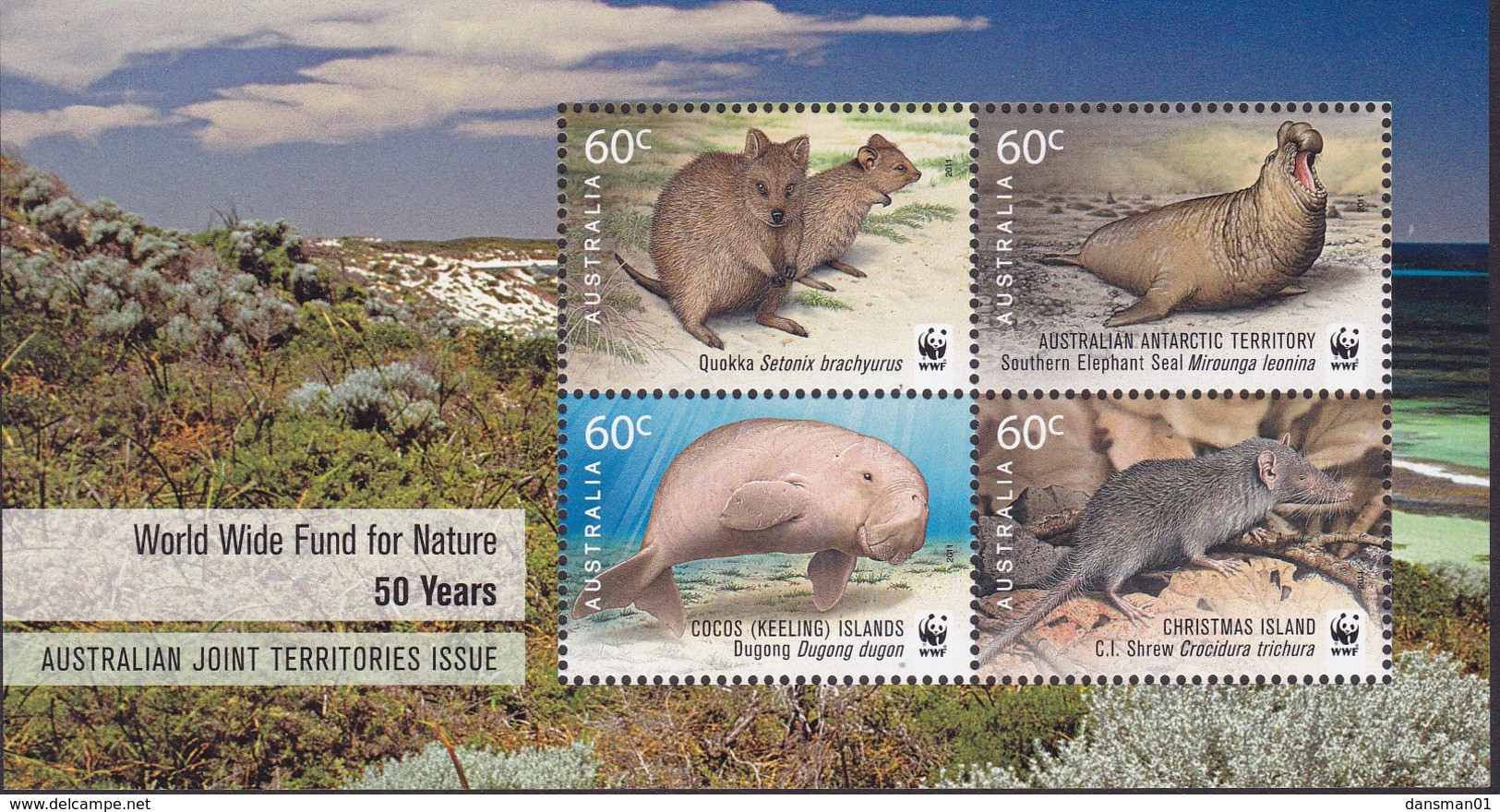 Australia 2011 "WWF" M/S Mint Never Hinged - Ungebraucht