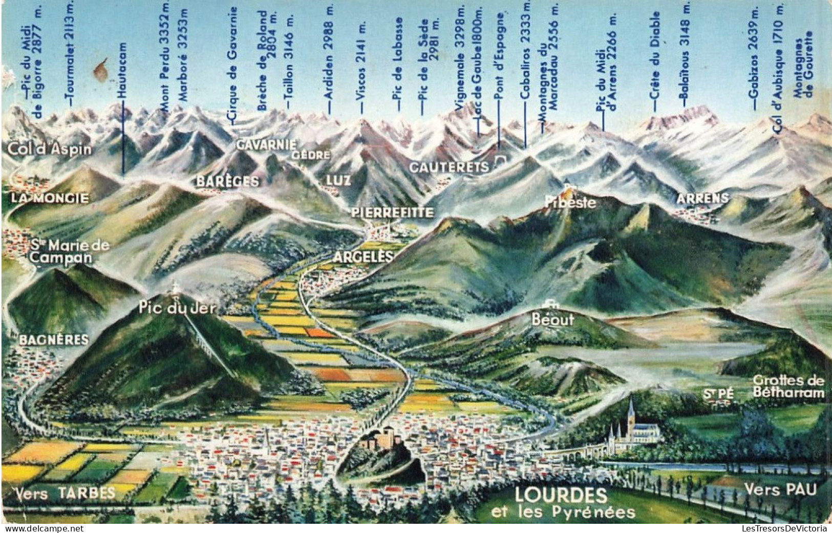 FRANCE - Lourdes Et Les Pyrénées - Colorisé - Carte Postale Ancienne - Lourdes