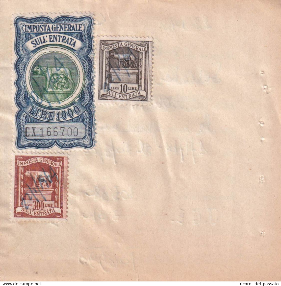 Marche Da Bollo Sù Ricevuta - Revenue Stamps