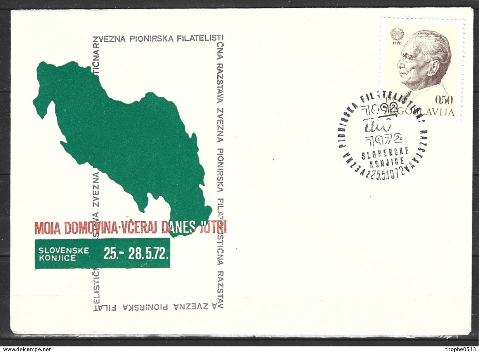 YOUGOSLAVIE. Enveloppe Commémorative De 1972. Slovenske Konjice. - Brieven En Documenten
