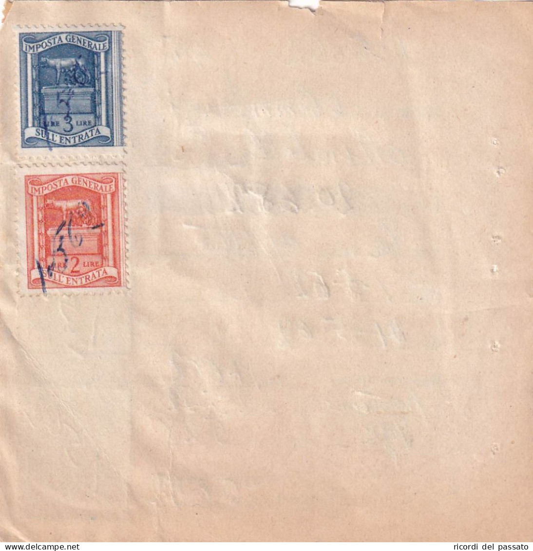 Marche Da Bollo Sù Ricevuta - Revenue Stamps