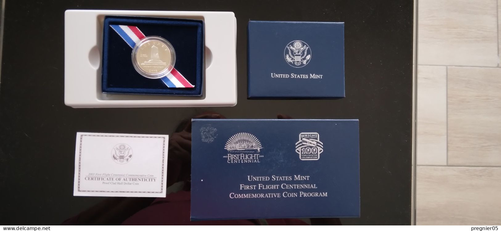 USA - Coffret Pièce 1/2 $ First Flight Centennial Proof 2003 - Collections