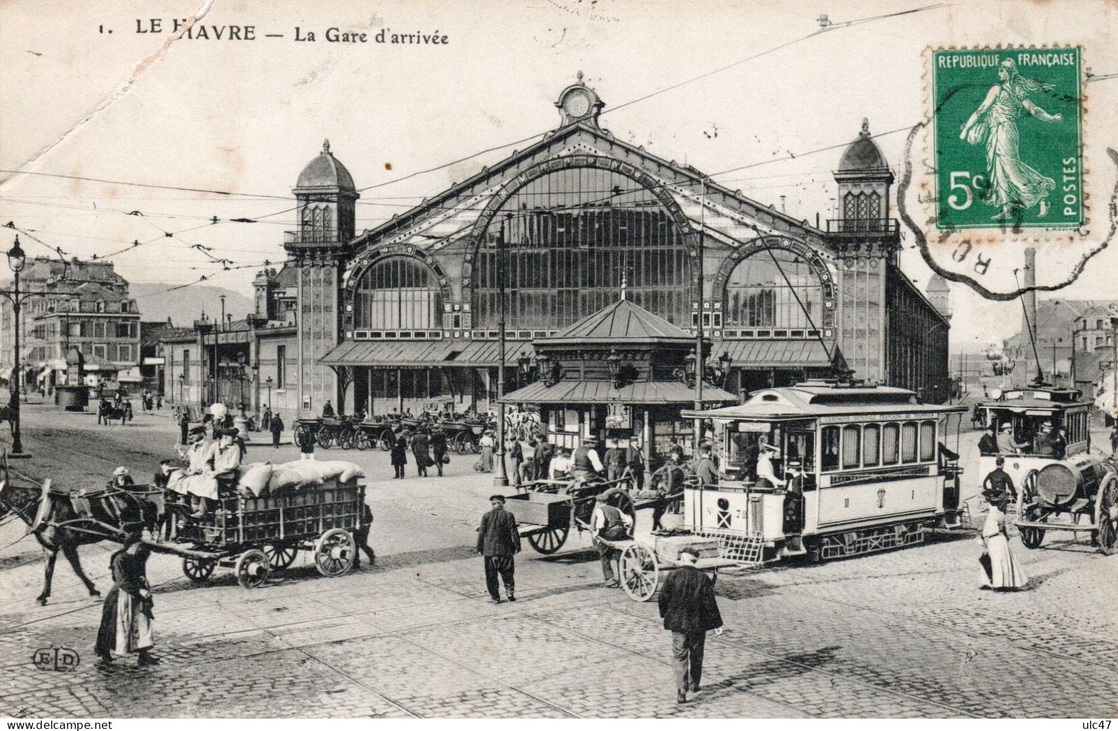 - 76 - LE HAVRE. - La Gare D'arrivée - Scan Verso - Cpa En L'état - - Station