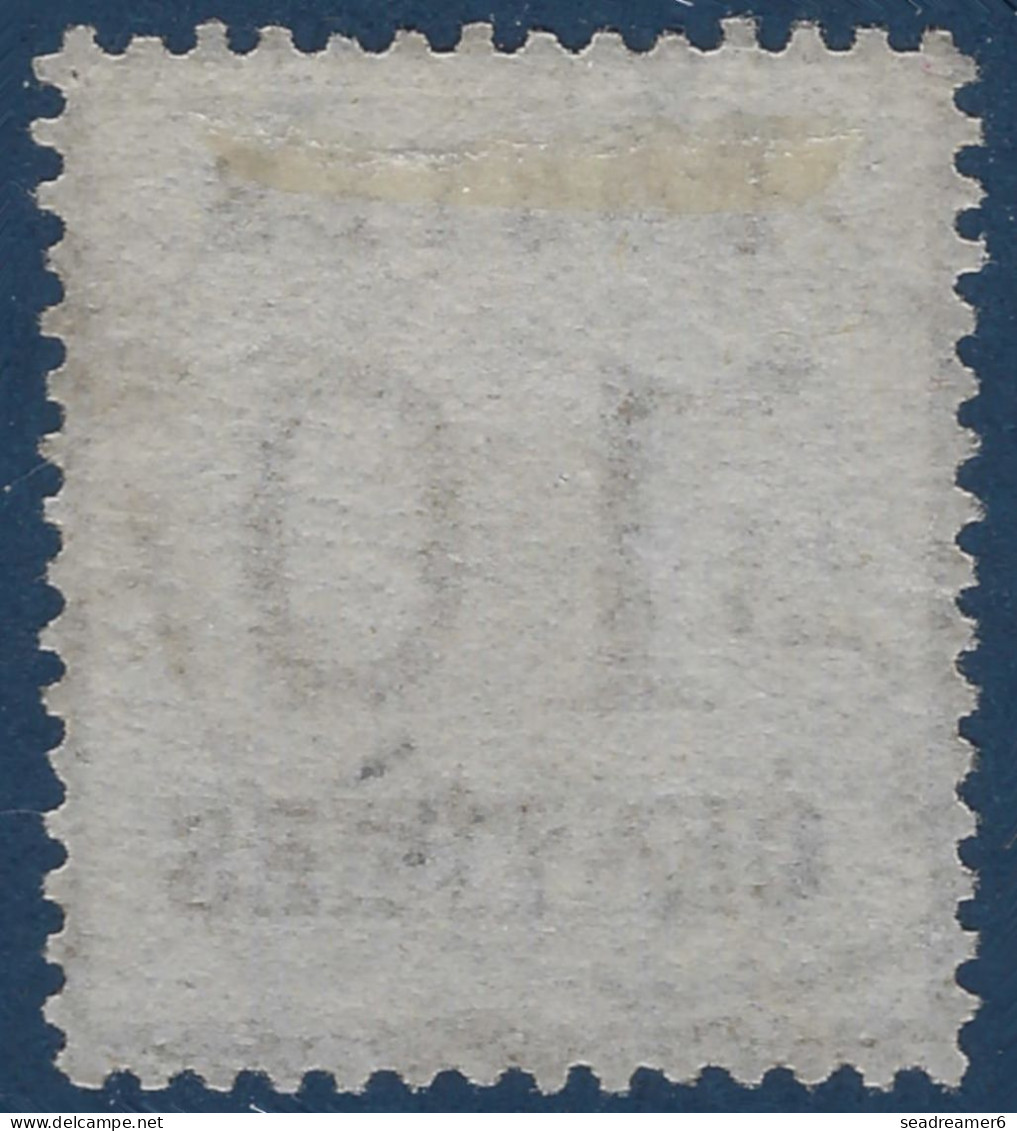 FRANCE Alsace Lorraine FEV 1870 N°5 10c Bistre Burelage Renversé Oblitéré Française De HAGUENAU TTB - Used Stamps