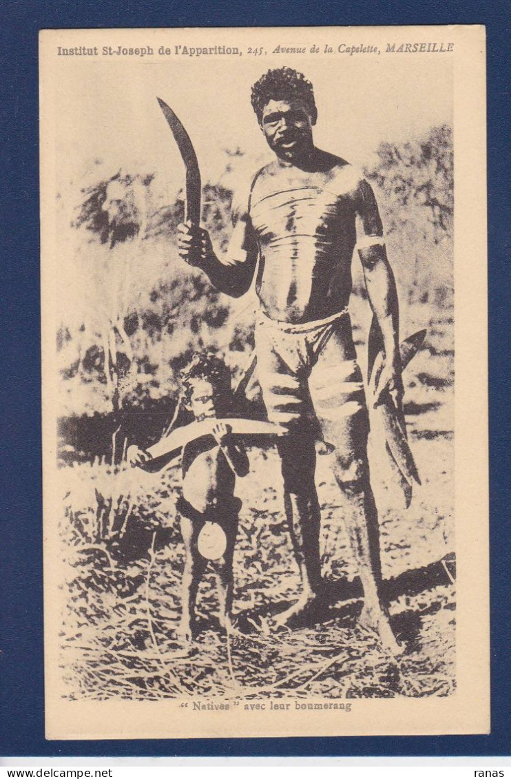CPA Australie > Aborigènes Non Circulé Boomerang - Aborigines