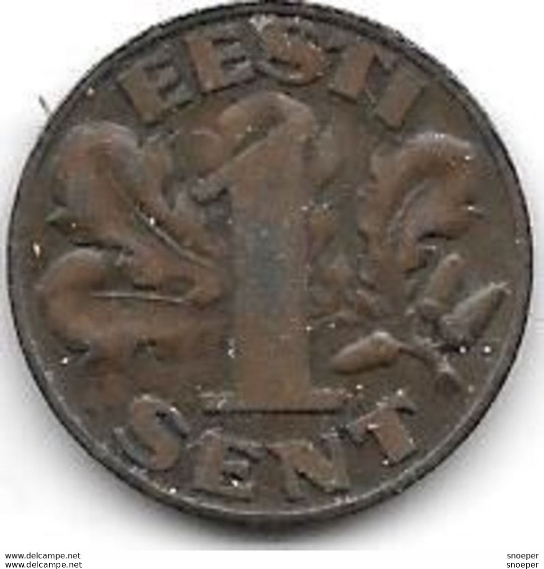 *Estonia  1 Senti   1929   Km 10  Xf+/ms60 - Estland