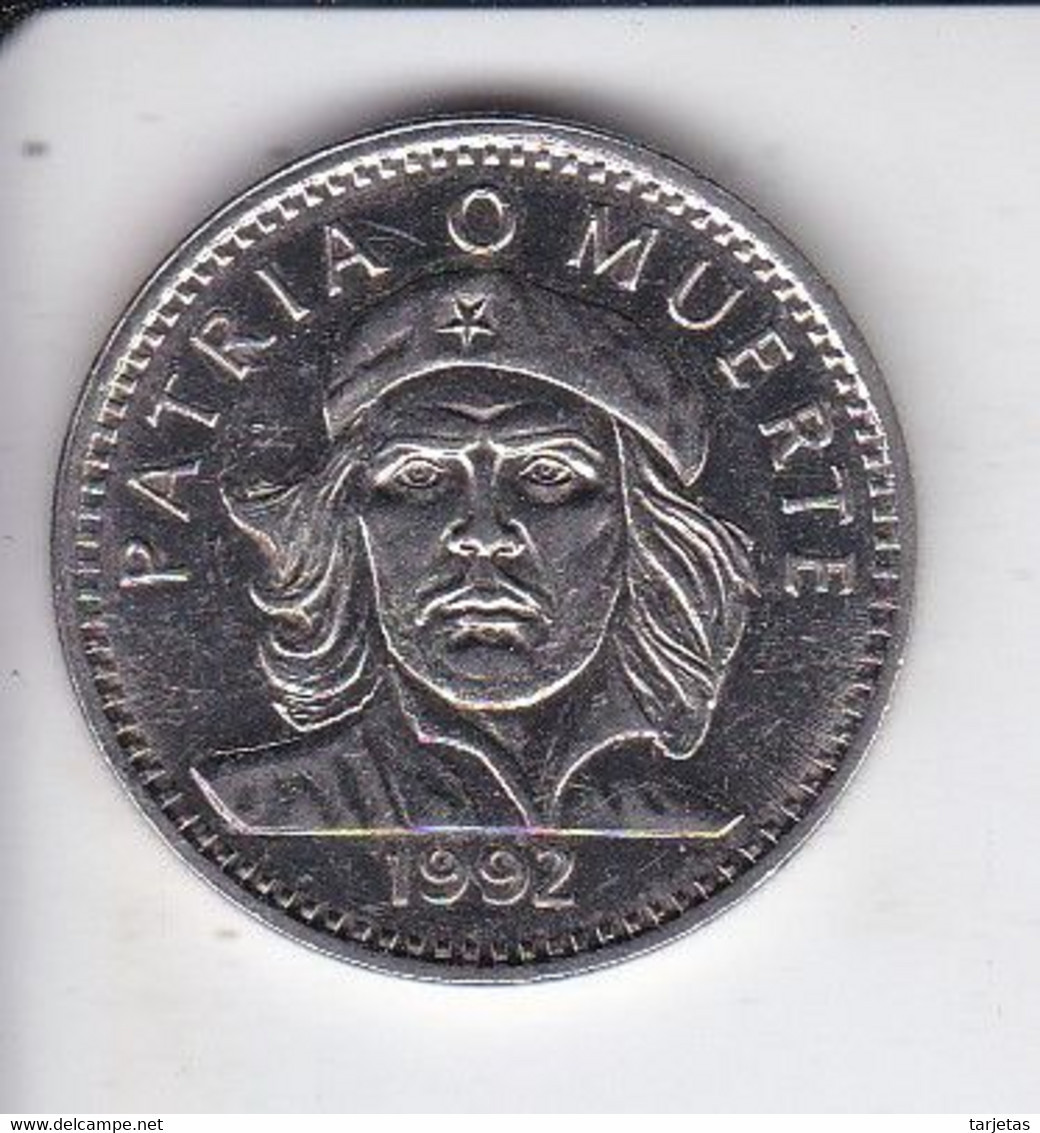 MONEDA DE CUBA DE 3 PESOS DEL AÑO 1992 DEL CHE GUEVARA (COIN) - Kuba