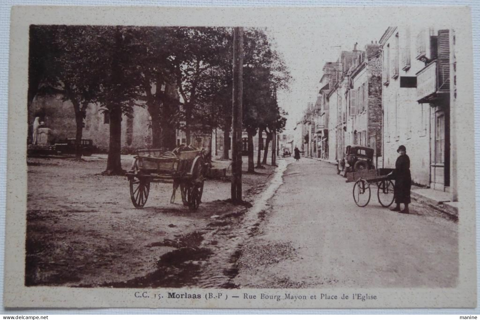 Morlaas (B.P.) - Rue Bourg Mayon Et Place De L'Eglise - Morlaas