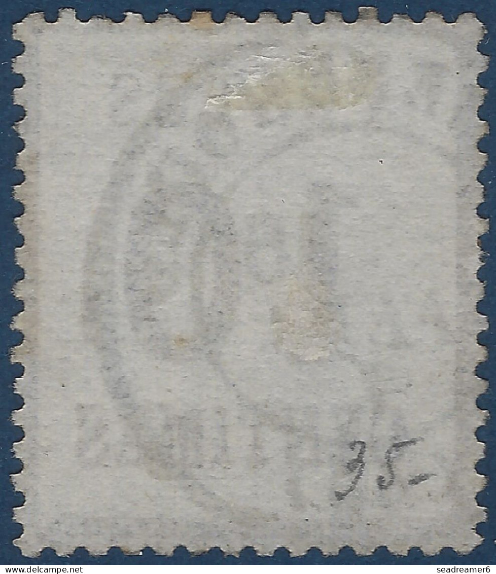 Alsace Lorraine N°5 10c Brun Burelage Renversé Oblitéré Dateur Français De ST.MENEHOULD TTB & R - Used Stamps