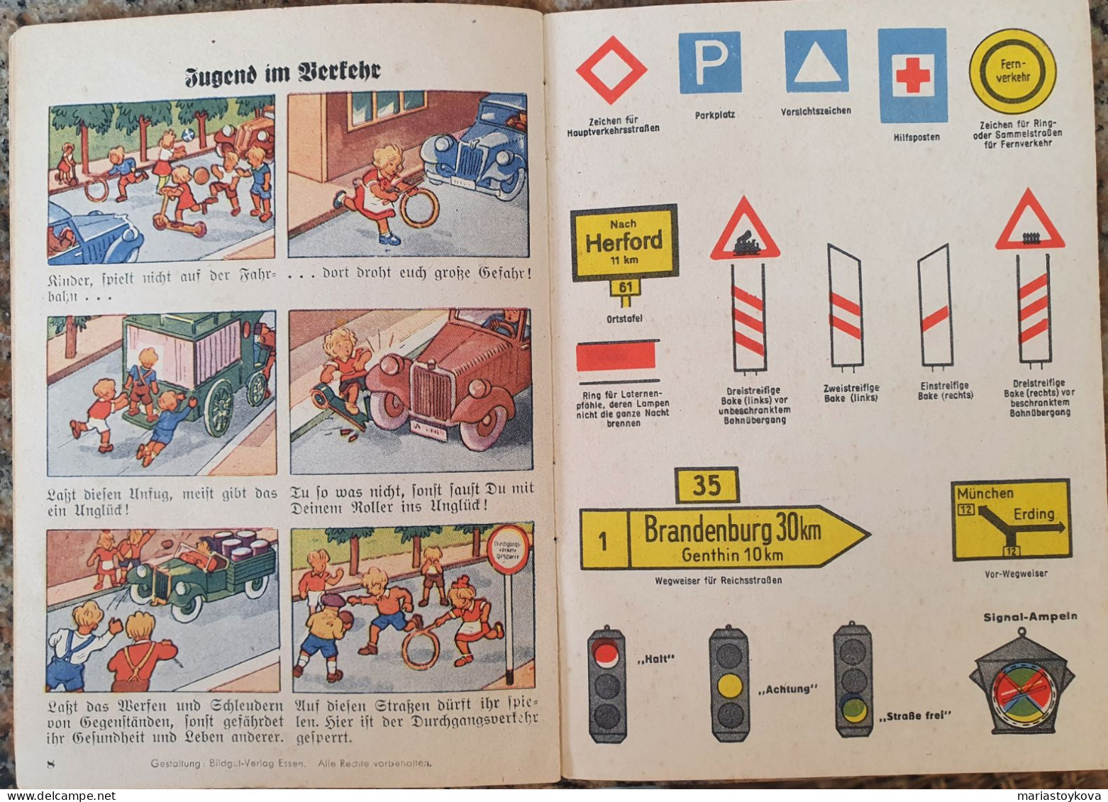 1937. 3rd Reich Issue. "Fußgänger Im Verkehr" - Supplies And Equipment