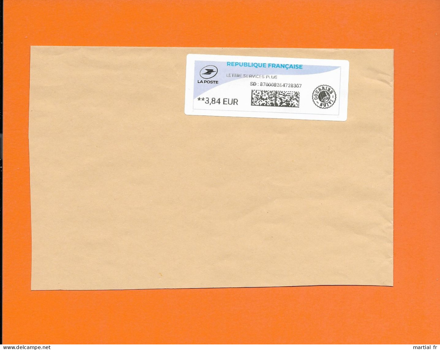 NOUVEAUTE Vignette Guichet LETTRE SERVICE PLUS LSP 3.84€ Code Turing 1 DE 20 A 100 G - Lettres & Documents