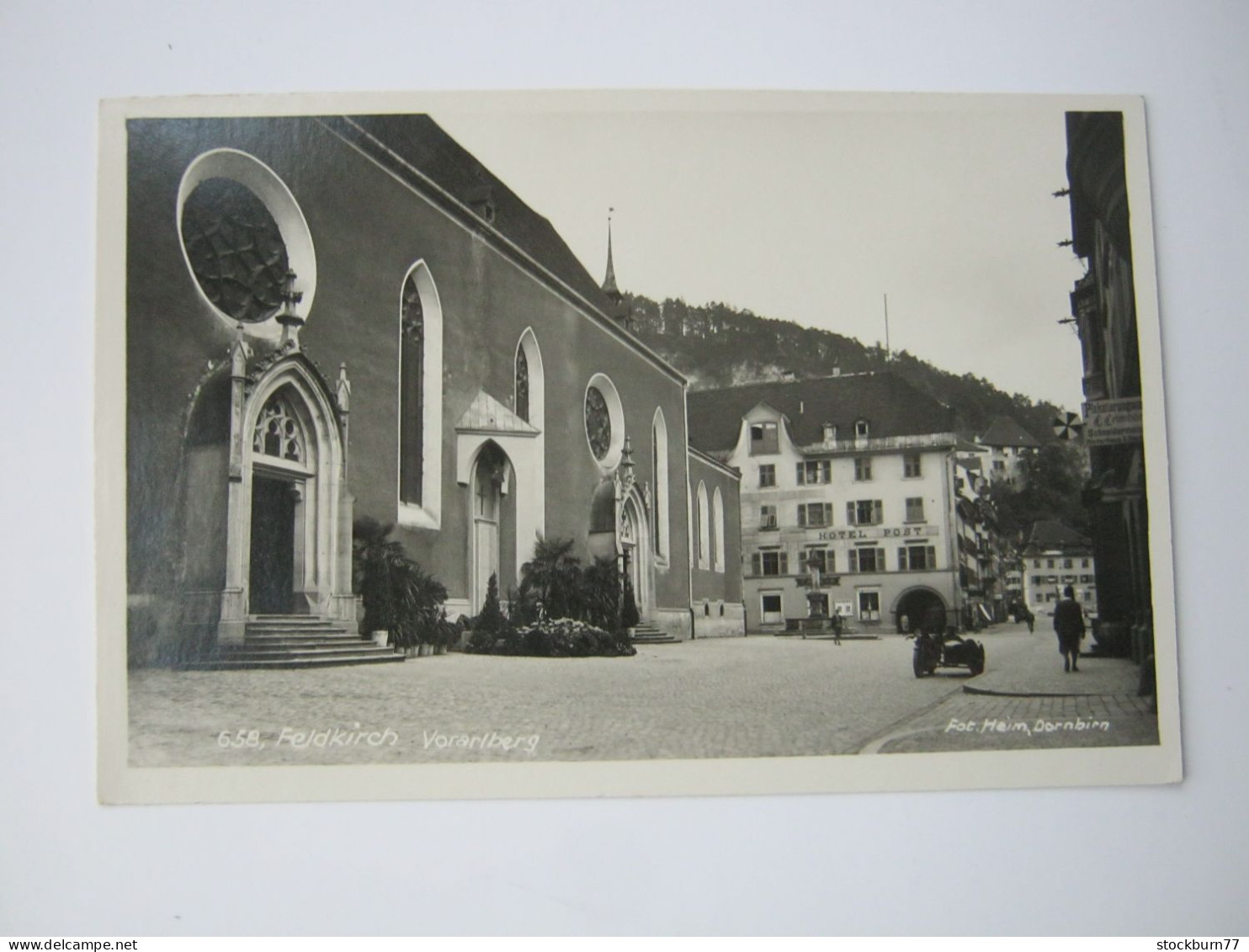 Feldkirch, Hotel Post, Schöne Karte Um 1940 - Feldkirch