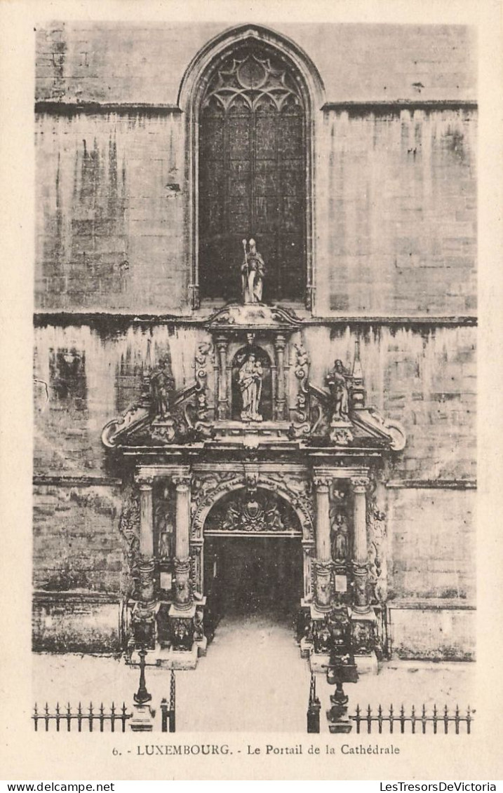 LUXEMBOURG - Luxembourg - Le Portail De La Cathédrale - Carte Postale Ancienne - Luxemburgo - Ciudad