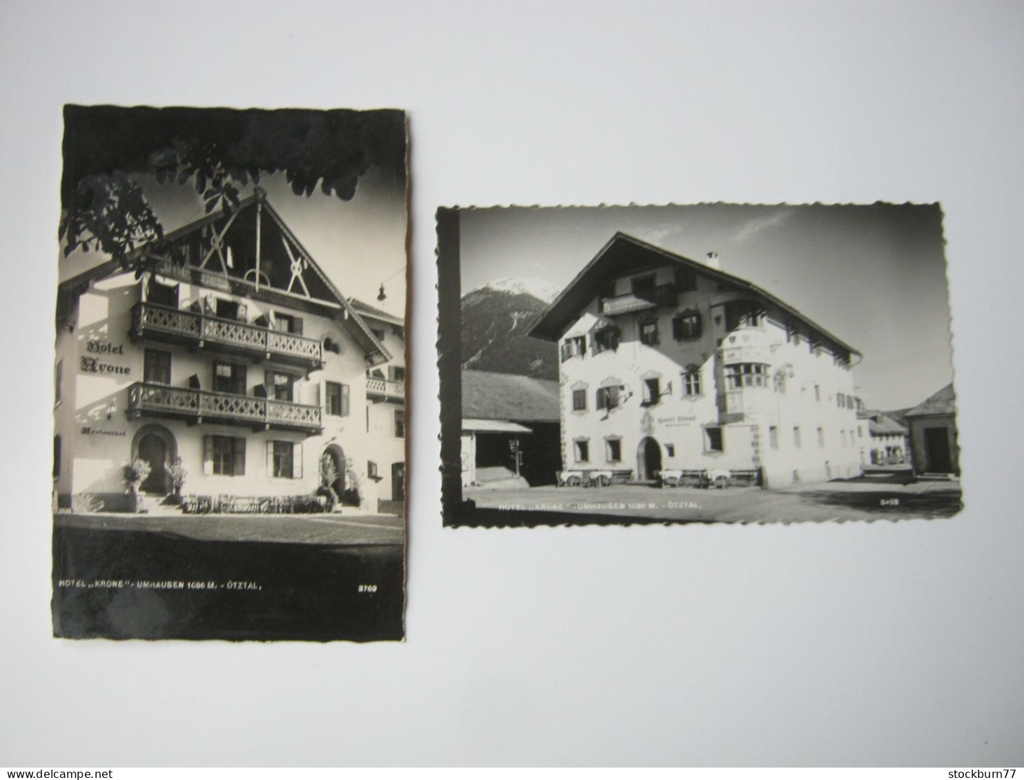 Umhausen, Hotel Krone, 2 Schöne Karten Um 1960 - Umhausen