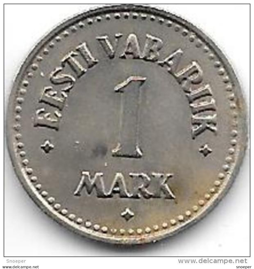 *Estonia  1 Marka 1924 Km 1a    Xf+  Catalog Val 40,00$ - Estonia