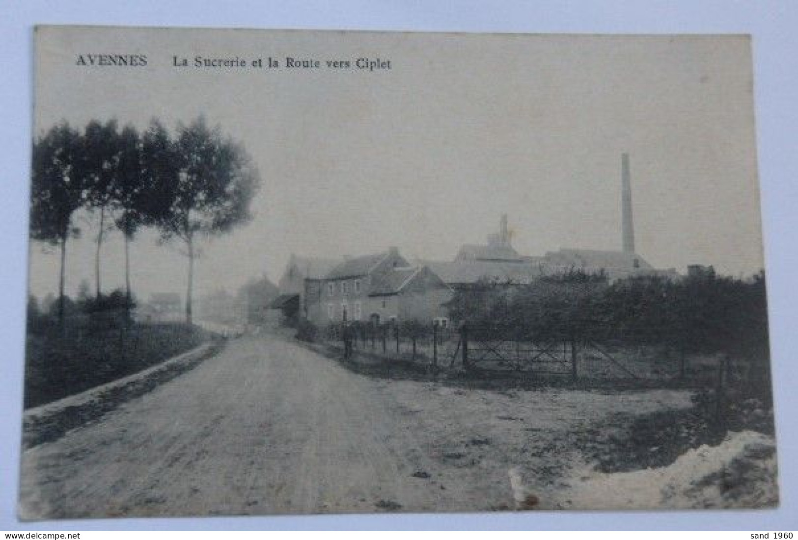 Avennes "Braives" La Sucrerie Et La Route Vers Ciplet - Ed: Henri Kaquet - Circulé - 2 Scans - Braives