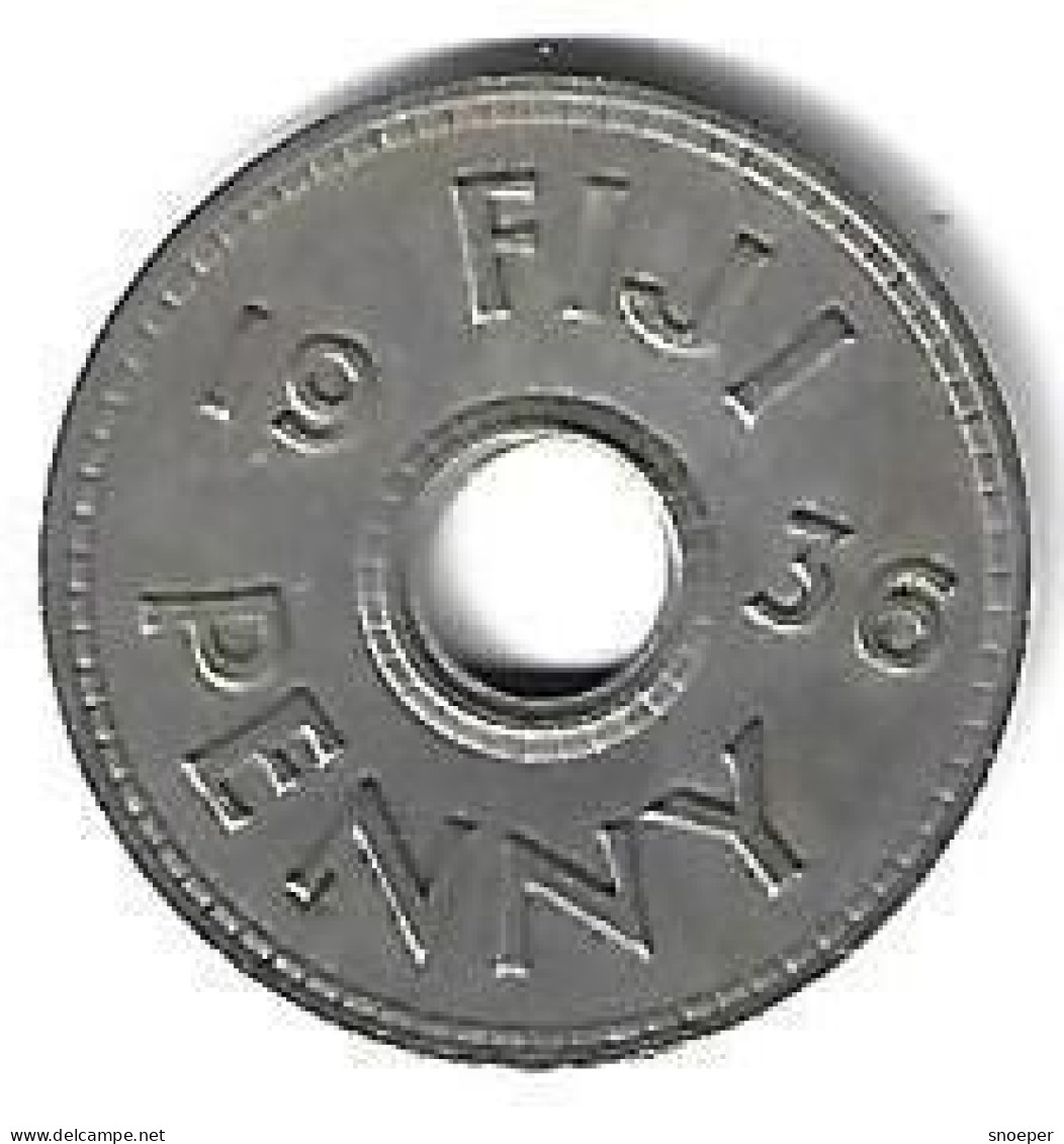 *fiji 1 Penny 1936  Km 2  Xf+ - Fidji