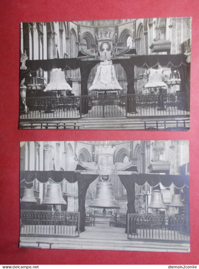 Assez Rare Lot 2 Cartes Postales Photos Baptéme Cloches Cathédrale St Maurice VIENNE Isére 20.10.1929 (CPA31) - Inaugurazioni
