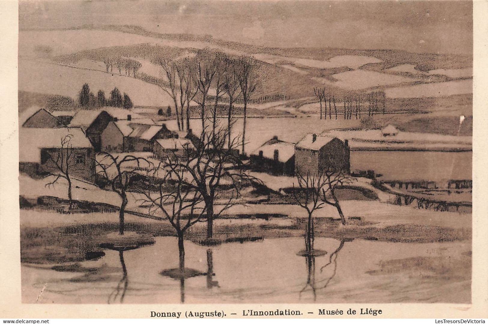 BELGIQUE - Musée De Liège - Donnay (Auguste) - L'Innondation - Carte Postale Ancienne - Otros & Sin Clasificación