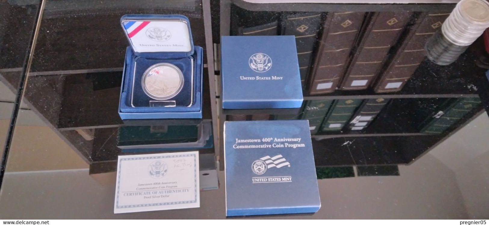 USA - Coffret Pièce 1 $  Jameston 400th Anniversary Silver Proof 2007 - Sammlungen