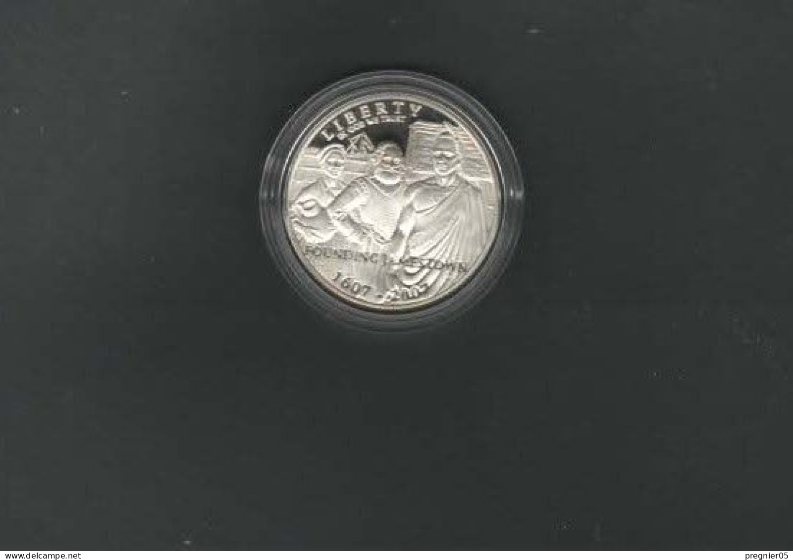 USA - Coffret Pièce 1 $  Jameston 400th Anniversary Silver Proof 2007 - Collections