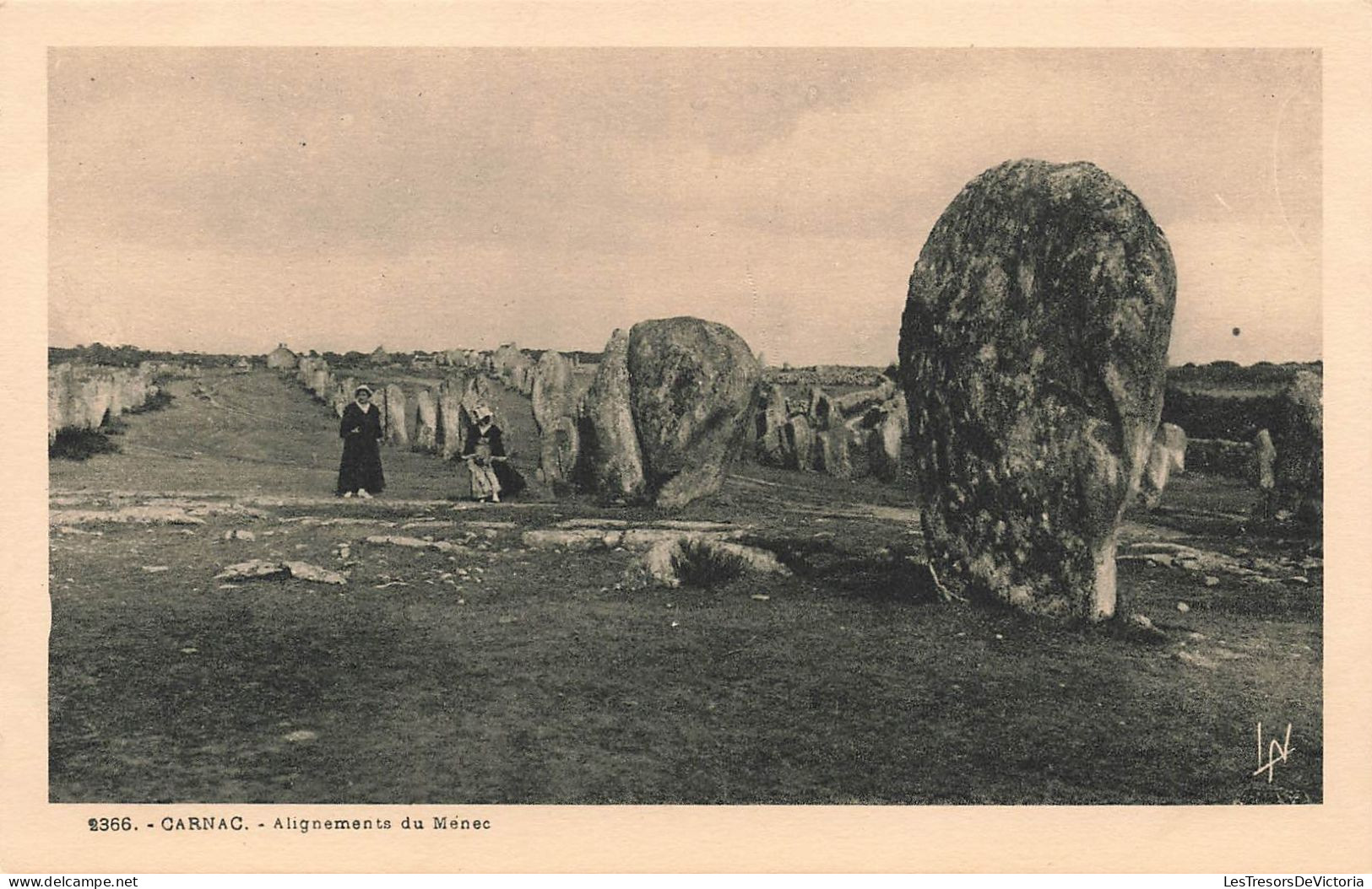 FRANCE - Carnac - Alignements Du Menec - Carte Postale Ancienne - Carnac