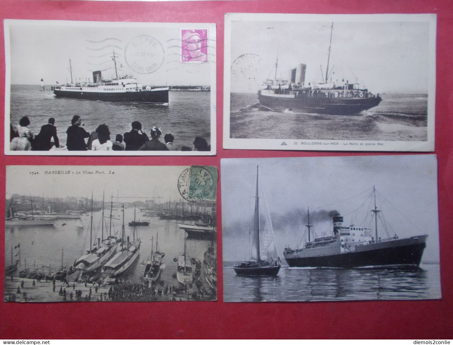 Lot 4 Cartes Postales CPA - Marine Bateaux  - Cf Description (CPA34) - Sammlungen & Sammellose