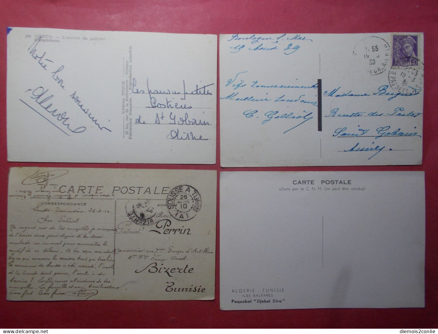 Lot 4 Cartes Postales CPA - Marine Bateaux  - Cf Description (CPA34) - Collezioni E Lotti