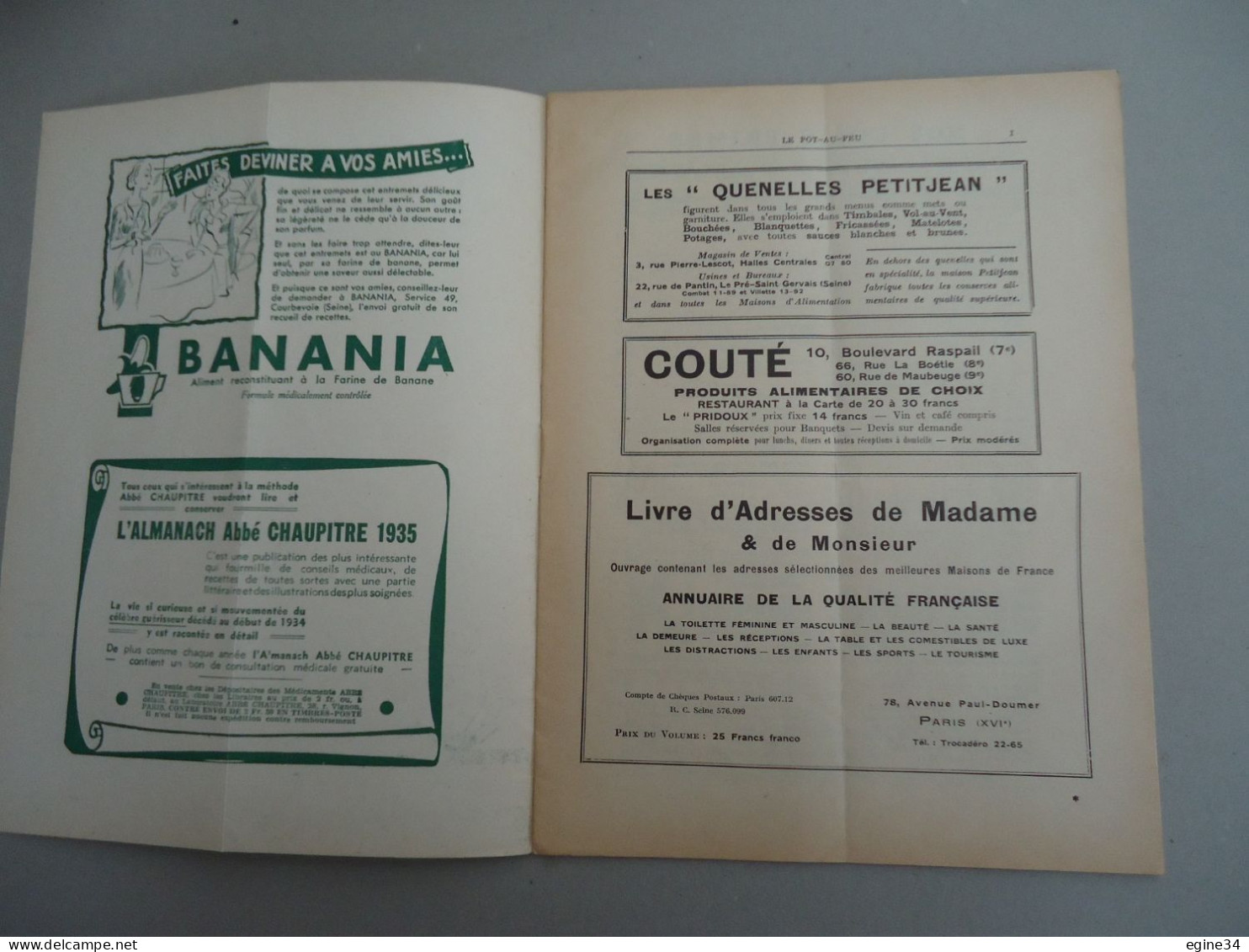 Lot De 110 Revues Culinaires - Le Pot-au-Feu - De 1931 à 1940 - - Paquete De Libros