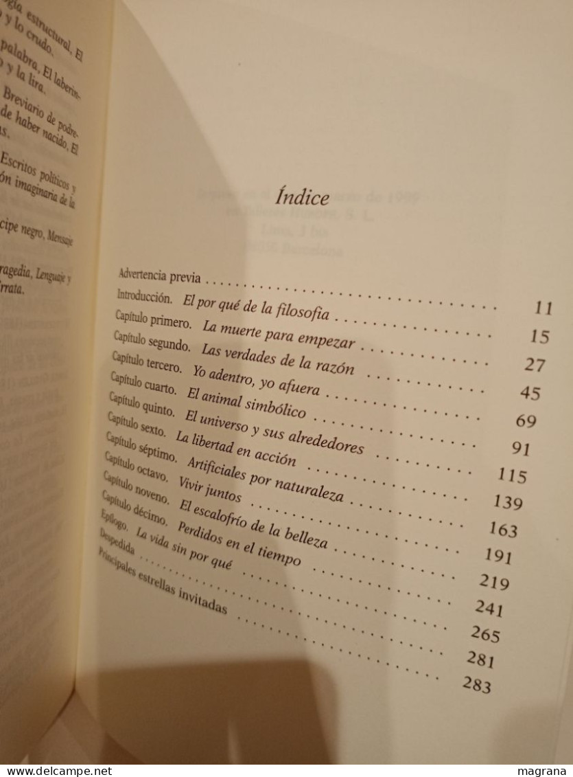 Las Preguntas De La Vida. Fernando Savater. 3a Edición. Ariel. 1999. 289 Páginas. - Culture