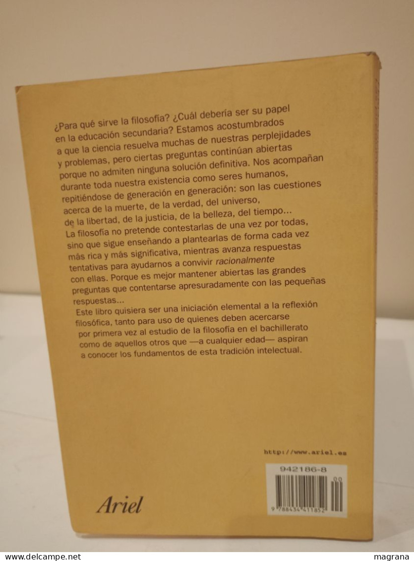 Las Preguntas De La Vida. Fernando Savater. 3a Edición. Ariel. 1999. 289 Páginas. - Culture