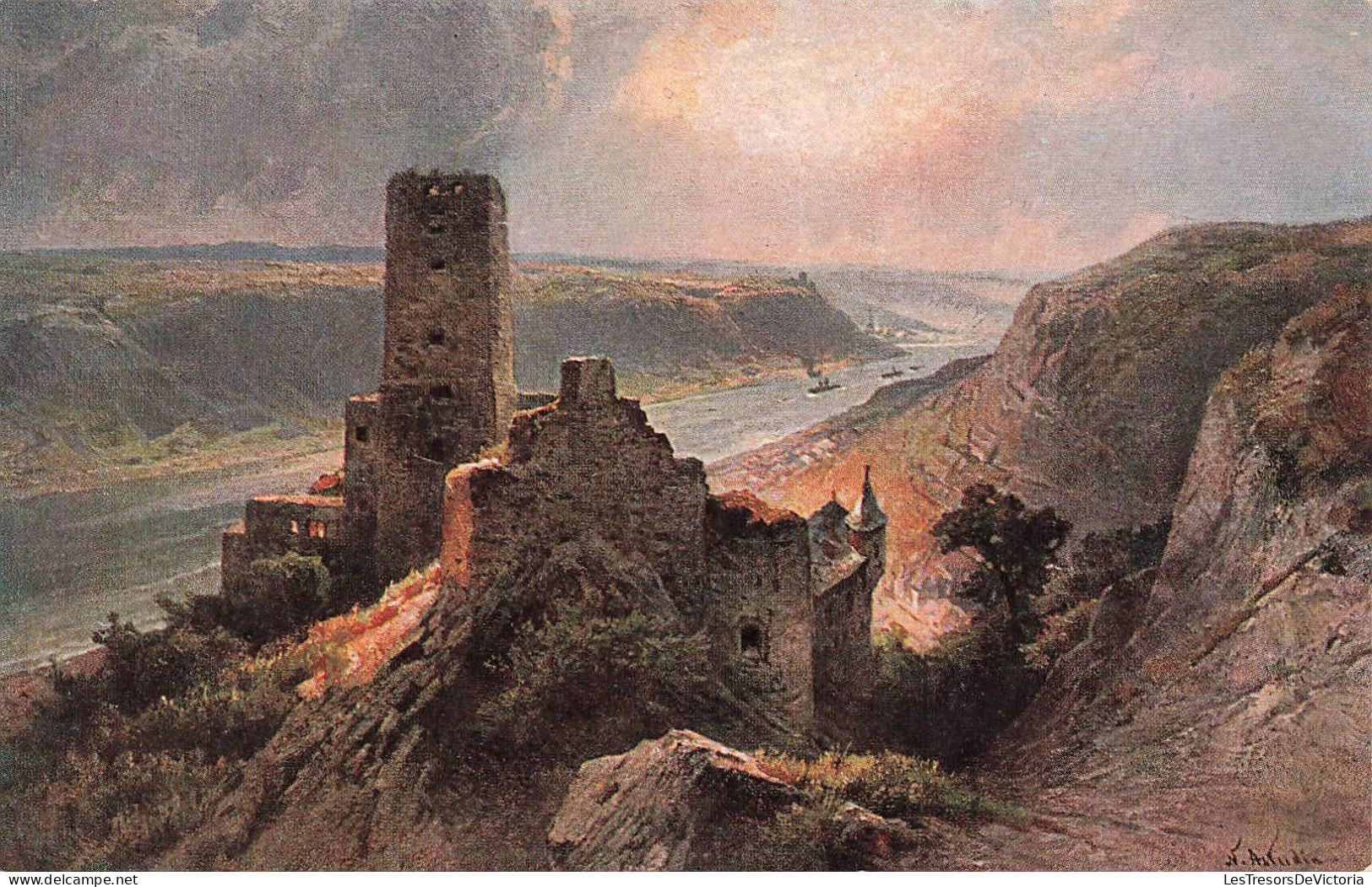 ALLEMAGNE - Gutenfels - Burg Gutenfels Erhielt Ihren Namen Von Guta - Château - Carte Postale Ancienne - Kaub