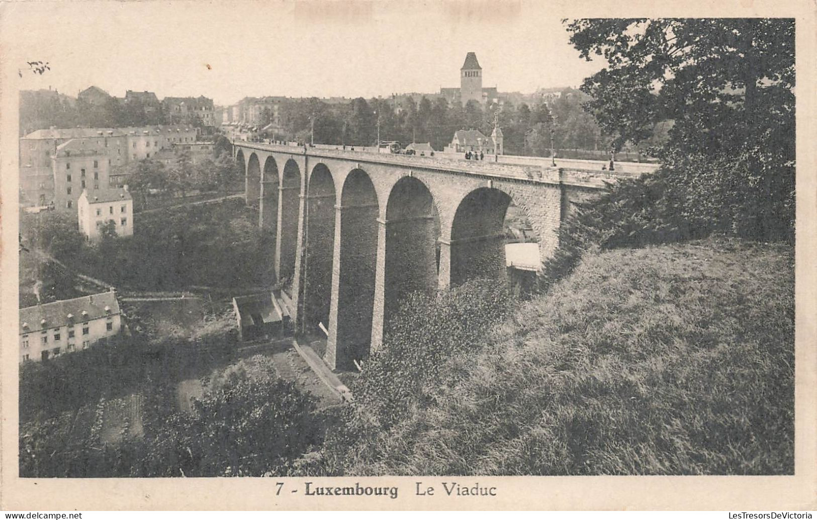 LUXEMBOURG - Le Viaduc - Carte Postale Ancienne - Luxemburgo - Ciudad