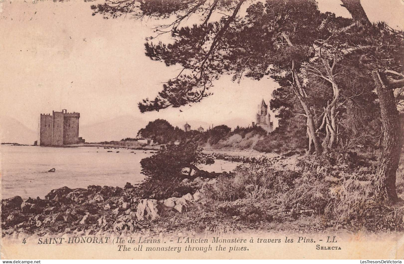 FRANCE - Saint Honorat - Ile De Larins - L'ancien Monastère à Travers Les Pins - LL - Carte Postale Ancienne - Other & Unclassified