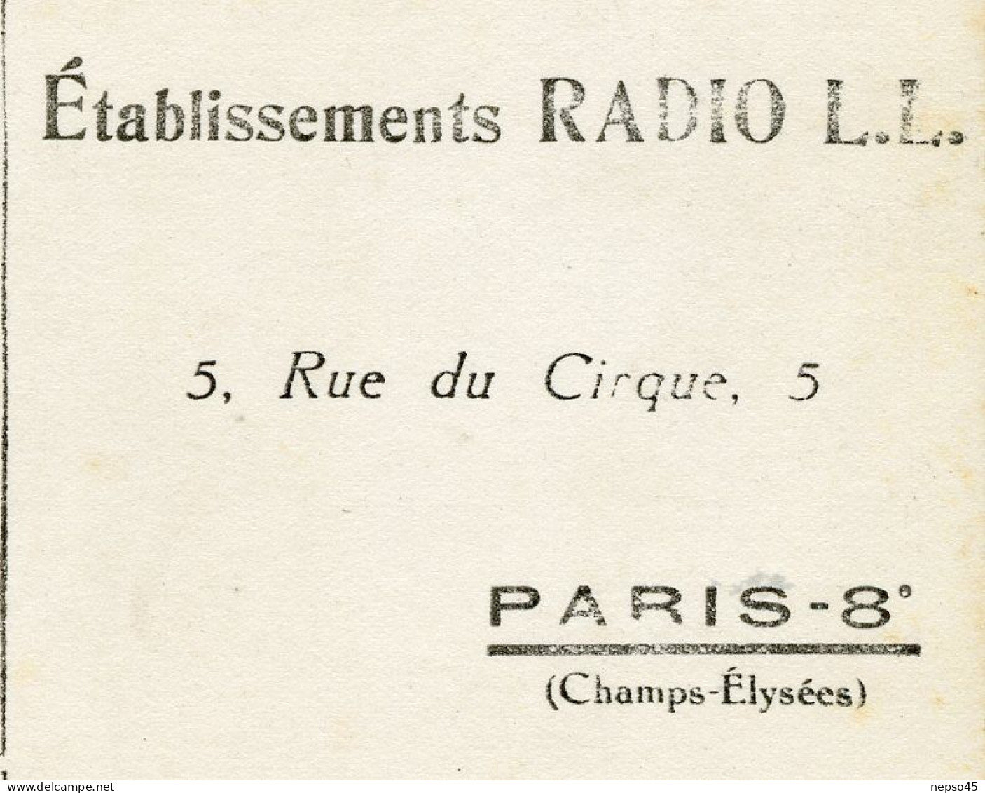 Poste De Radio Synchrodyne Modèle 1929.période Art Deco.Vintage.établissements RADIO L.L. 5 Rue Du Cirque Paris 8è. - Objets D'art